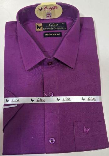PL COTTONX LINEN DYED READYMADE SHIRT 42 HS